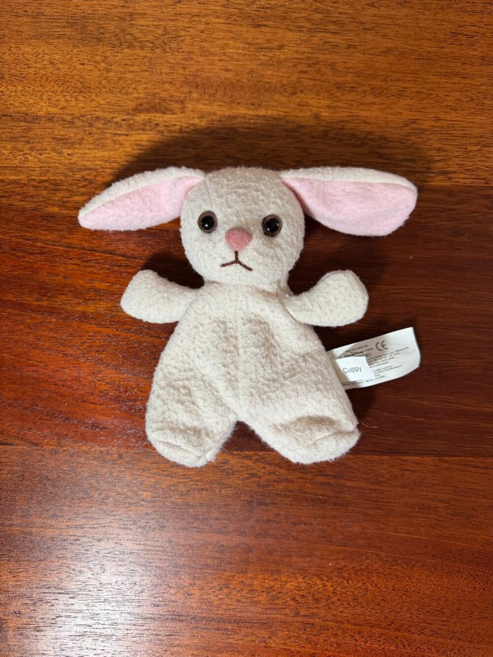 Vintage Disney Store Cuppy Bunny Bean Bag Plush Parent Trap Rabbit 7”